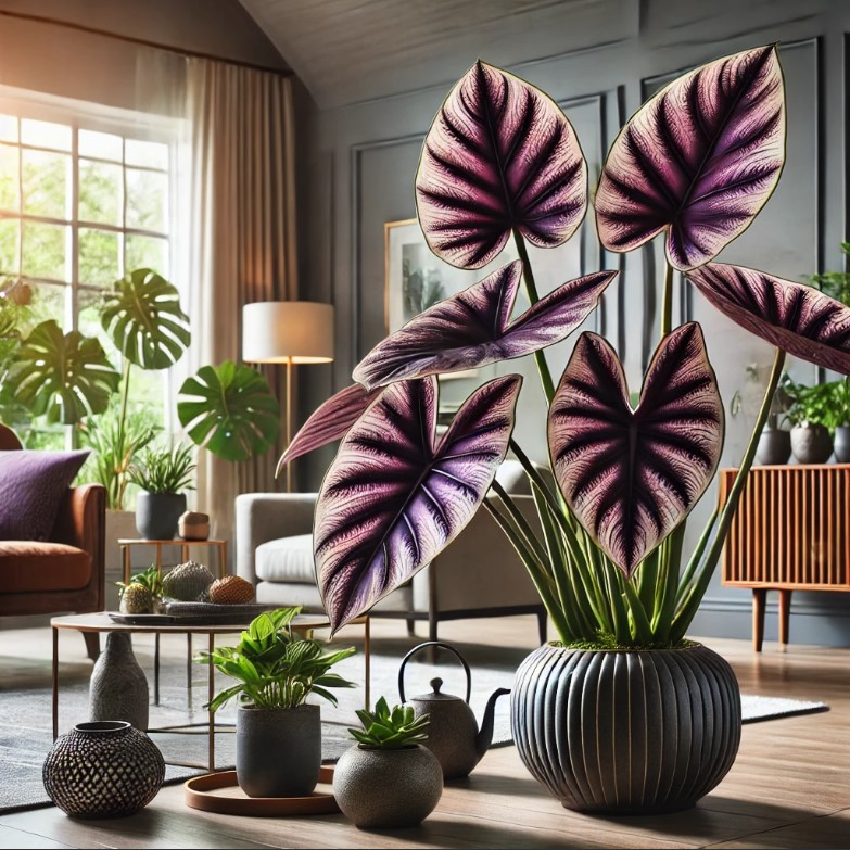 Bolster Collection of Alocasia Longiloba Purple